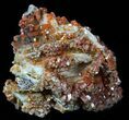 Pink Bladed Barite With Vanadinite Crystals #56264-2